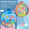 Cartoon Dart Board Games Sticky Ball Flying Ball Target Wall-Mounted Kids Toys