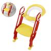 Chaise Toilette Dure pour Bébé et Tout-Petit Échelle Potty Siège d'Apprentissage (rouge jaune)