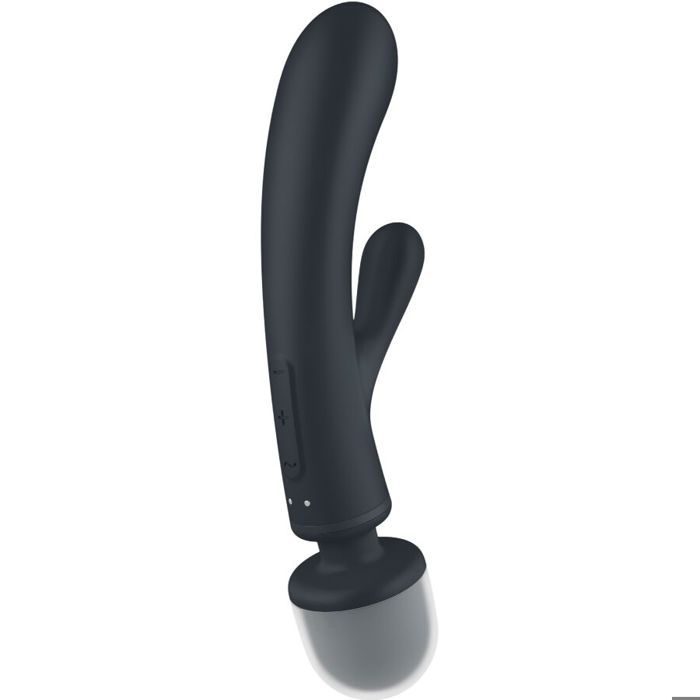 Vibromasseur rabbit et wand - Satisfyer - Triple Lover - Silicone - 3 moteurs - Étanche IPX7