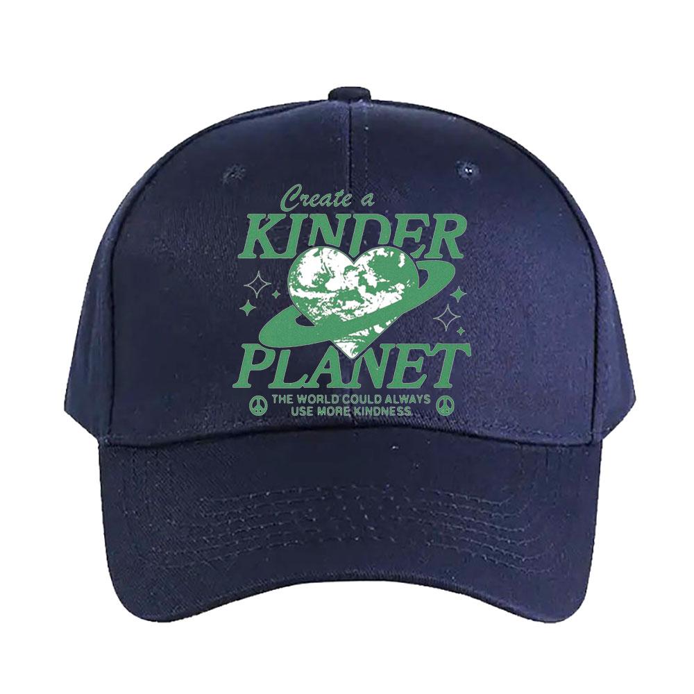 Create a kinder planet Cap Summer Women Unisex Adult Peaked Hat Fashion Casual Adjustable Printed Baseball Caps Trucker Cap