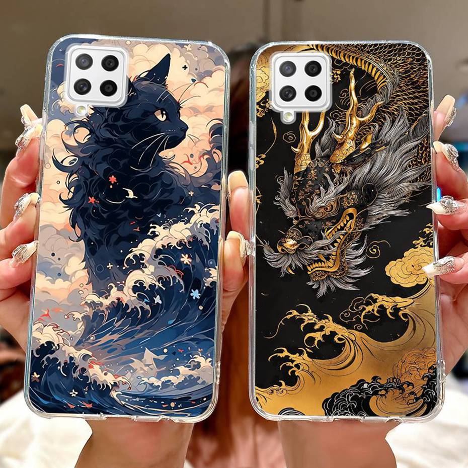 New Fashion Painting Case For Samsung Galaxy A22 A225F A226B Soft Silicone TPU Phone Cases For Samsung A22 4G 5G Cover Bumpers