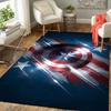 1Pc Captain America Shield Rug, Office Carpet Indoor Outdoor Doormat, Non-Slip, Comfortable, Living, Christmas Halloween, Xmas Gift S1116