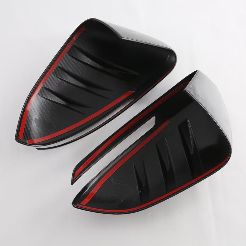 For Omoda C7 2025 2026 Car ABS Carbon Black Rear View Mirror Protection Side Cover Decoration Trim Stickers Auto Accessories