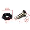 10pcs/set Car Modified Hex Fasteners Fender Washer Bumper Engine Concave Screws Aluminum Fender Washers and M6 Bolt