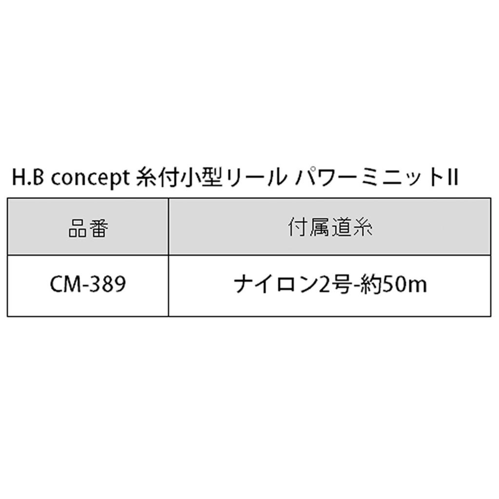 TAKAMIYA concept Power Minute II Small Reel with Black H.B Line,
