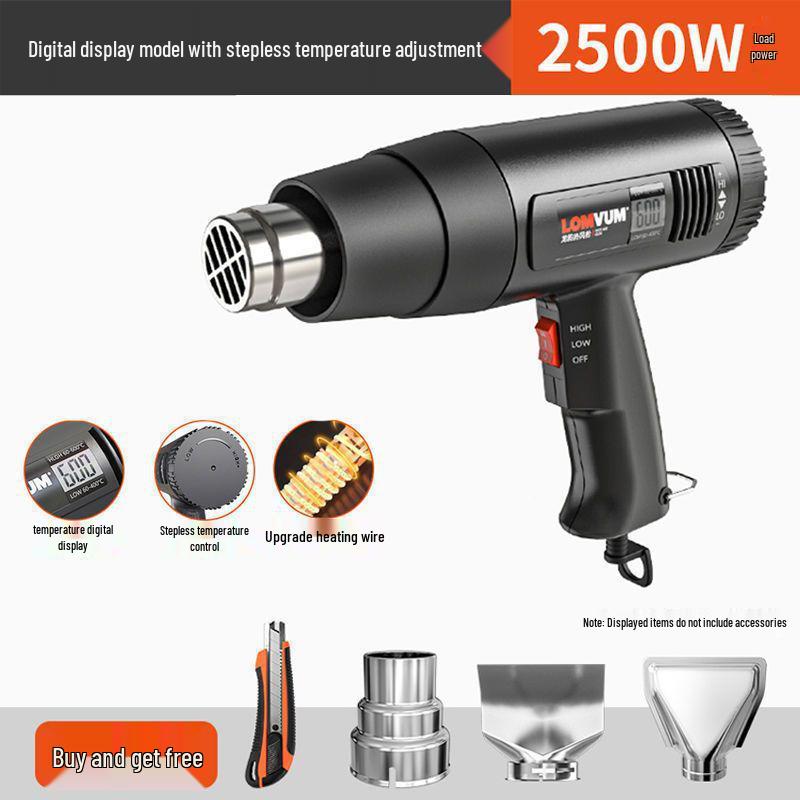 High-Power Digital Display Heat Gun for Industrial Use
