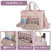 Teamoy Tote Bag, 10 Pockets, A4 Size, D-Ring, and Pen Slot, Large Capacity, Lightweight, Shoulder Bag, Perfect for Commuting, School, or as a Mother's