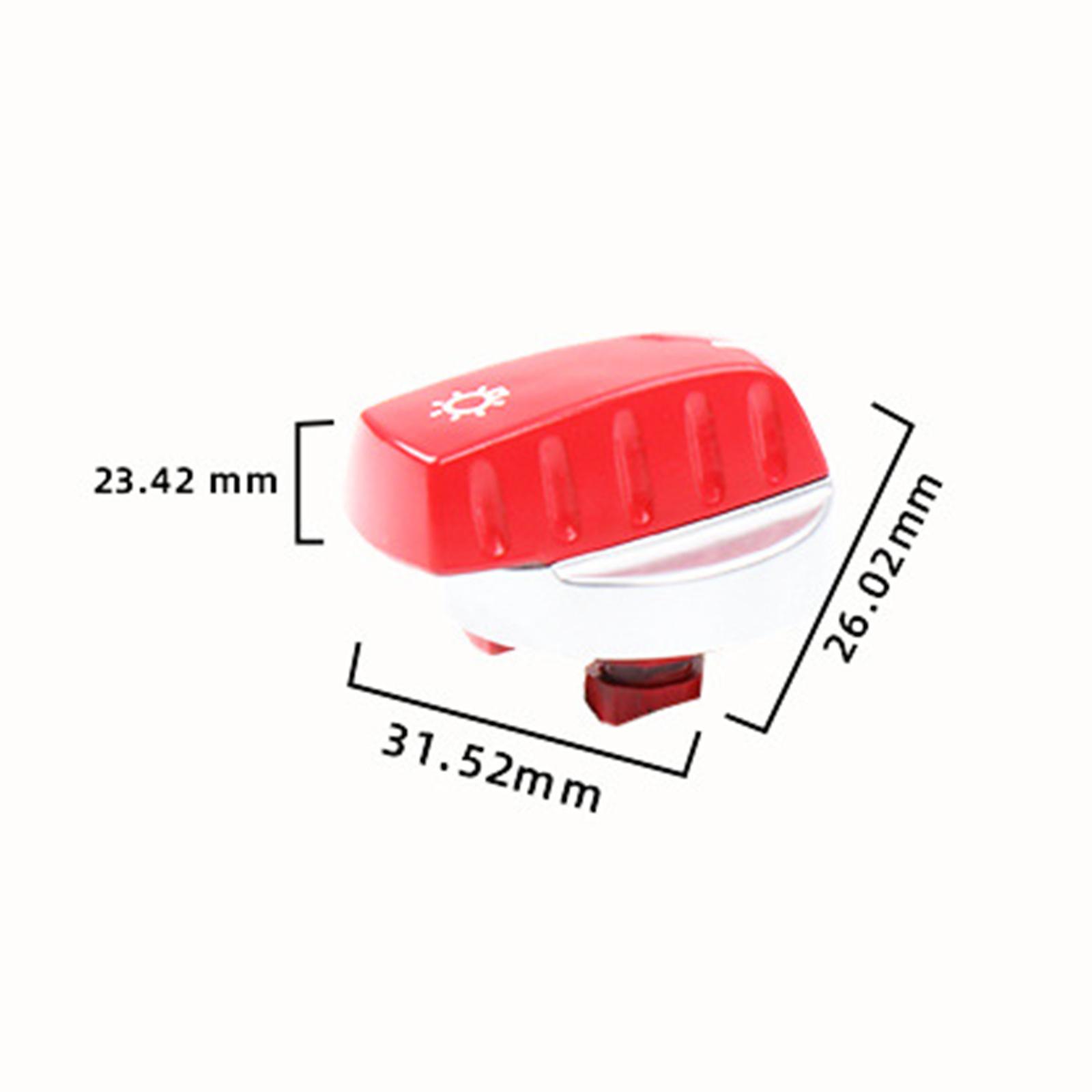 

Automotive Headlight Switch Knob Head Light Switch Rotary Knob Lamp Button Cap for BMW 5 Series E60 E61 X5 X6 E70 E71 E72 Z4 E89 красный