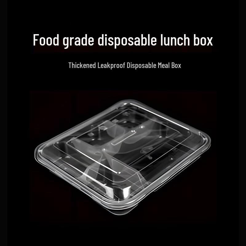 Tongyuan 5-Compartment Disposable Microwaveable Meal Prep Box