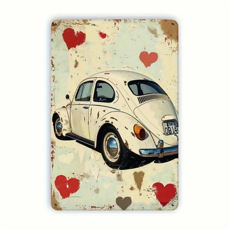 Retro Car Garage Metal Tin Sign Vintage 8x12 Inch Wall Art for Man Cave Bar Decor