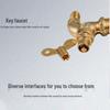 WDOFS Solid Brass Outdoor Anti-Freeze Utility Faucet