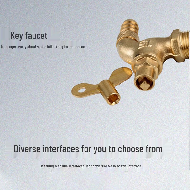 WDOFS Solid Brass Outdoor Anti-Freeze Utility Faucet