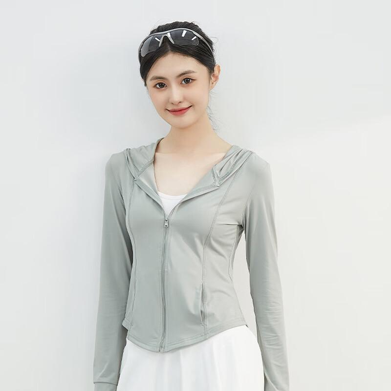 Женская спортивная куртка WEZHO с капюшоном, UPF50+, приталенная, для защиты от солнца
