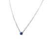 Les Trésors De Lily [P0644] - Blue 'Princess Opal' Silver Necklace (rhodium-plated)
