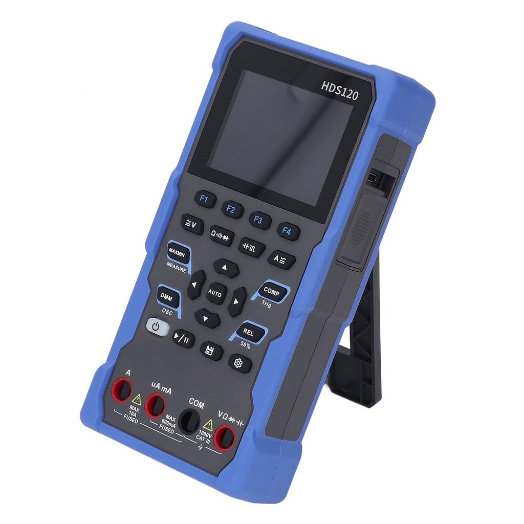 2 In 1 Oscilloscope Multimeter High Accuracy 1MHz Analog Bandwidth 2.8in LCD 1000V DC Voltage Curren