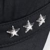 Solid Flat Top Hat Stars Sunshade Hat Breathable Cadet Hat Men  Sunscrean