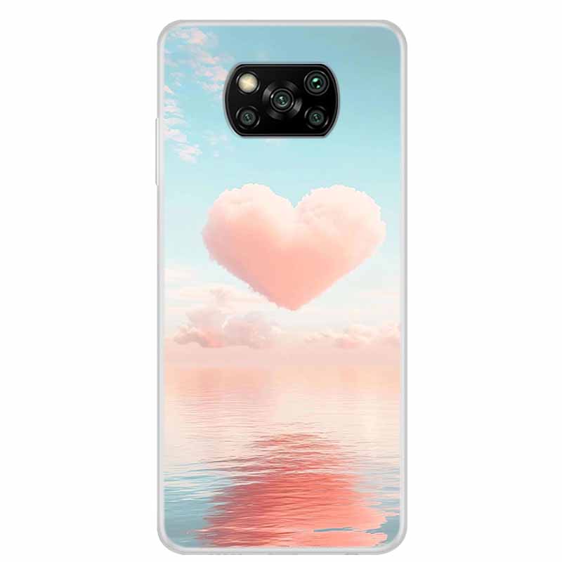 Phone Case For Xiaomi Poco X3 Pro TPU Back Cover Poco M6 Pro 4G F6 F5 F3 X6 X5 Transparent Clear Casing Soft Bumper Cats Fundas