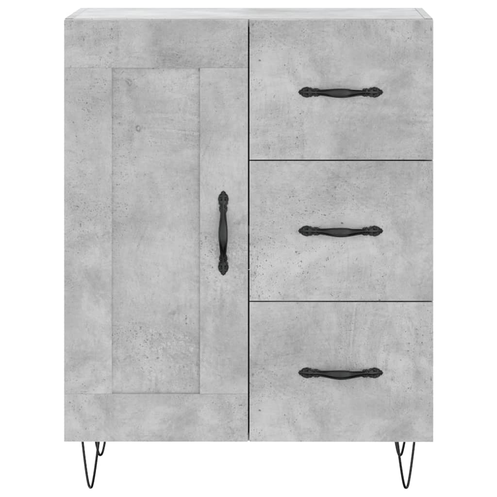 Sideboard Concrete Grey 69.5 x 34 x 90 cm Particleboard