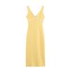 Za Spring New Women's Clothing Zr European and American Style Color-Block Layered Knitted V-Neck Strap Dress 5584211