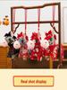 Zodiac Year of the Horse Koi Floral Plush Doll Ornament - New Year Gift