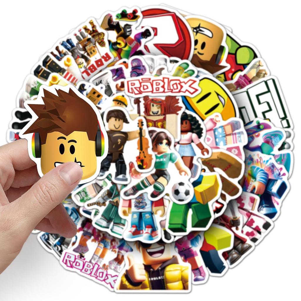 50 Roblox Character Stickers: Waterproof Decorative Stickers for Storage Boxes & Guitars
