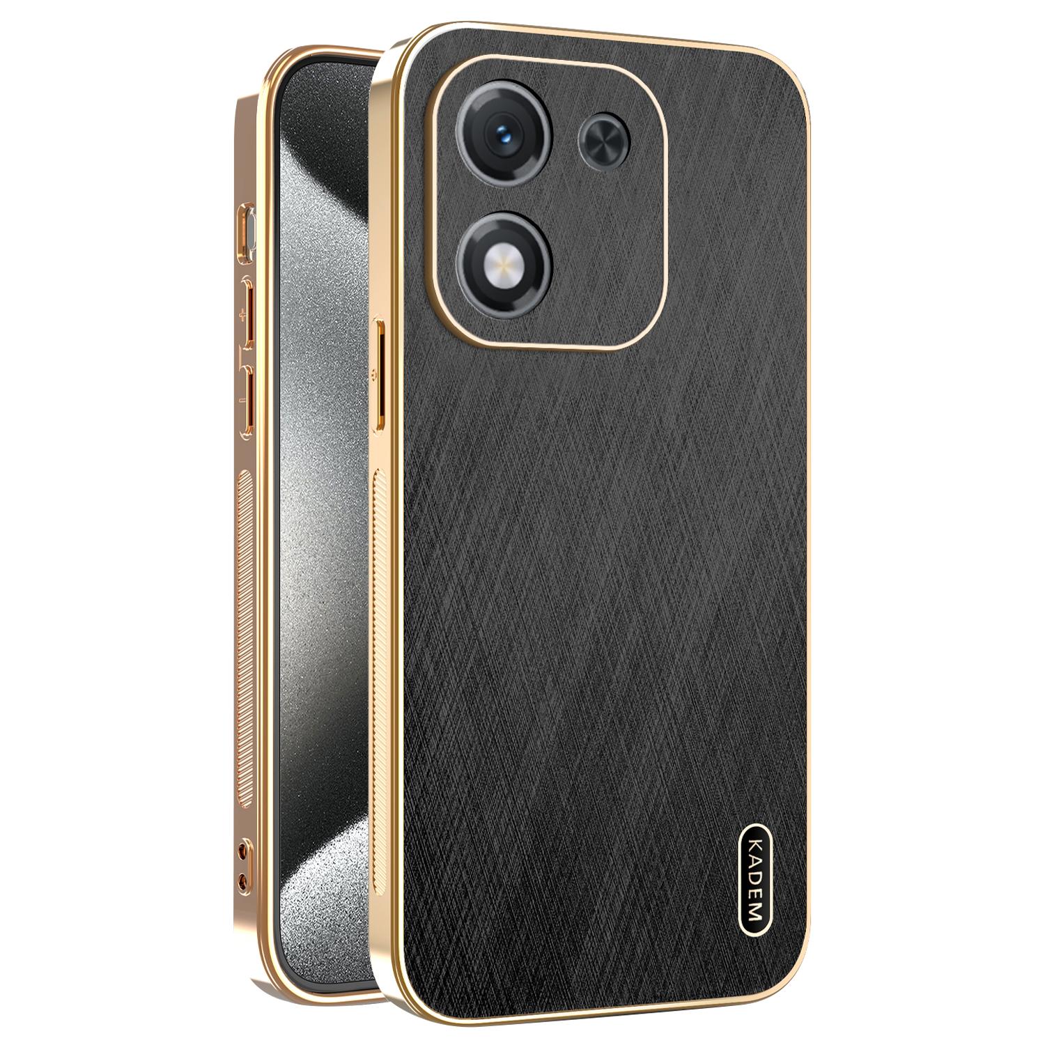 

KADEM For Honor X70i Case Electroplating Silk Texture PU + TPU Phone Back Cover A
