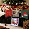 Home Decor Christmas-Themed Digital Printed Pillow Covers Pattern Cushion Cover Suitable for Sofa Bedroom Car Pillow Cover
