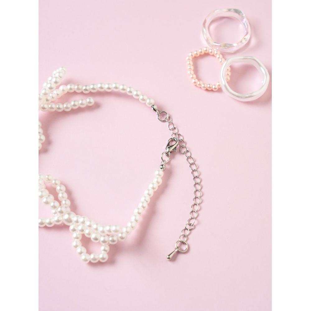 Daiso Ballet Core Pearl Beads Bracelet