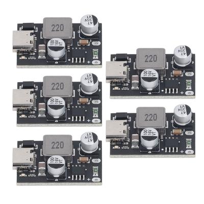 5 Stück Buck Modul DC Stromversorgungs-Konverter 6 32V zu QC3.0 PD3.0 Handy Smart Schnellladung Typ C Autoladegerät