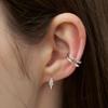 XANADU OVAL CUBIC EARRING silver
