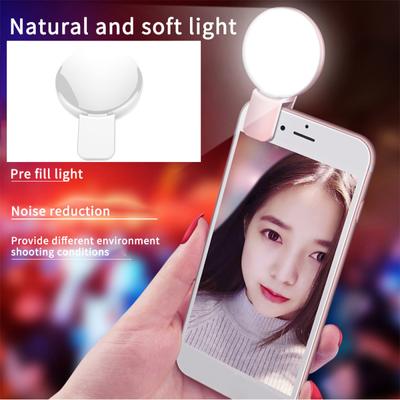 Mini  Selfie  Lights Mobile Phone Lens Portable Selfie Ring Light Clip Led Selfie Lamp
