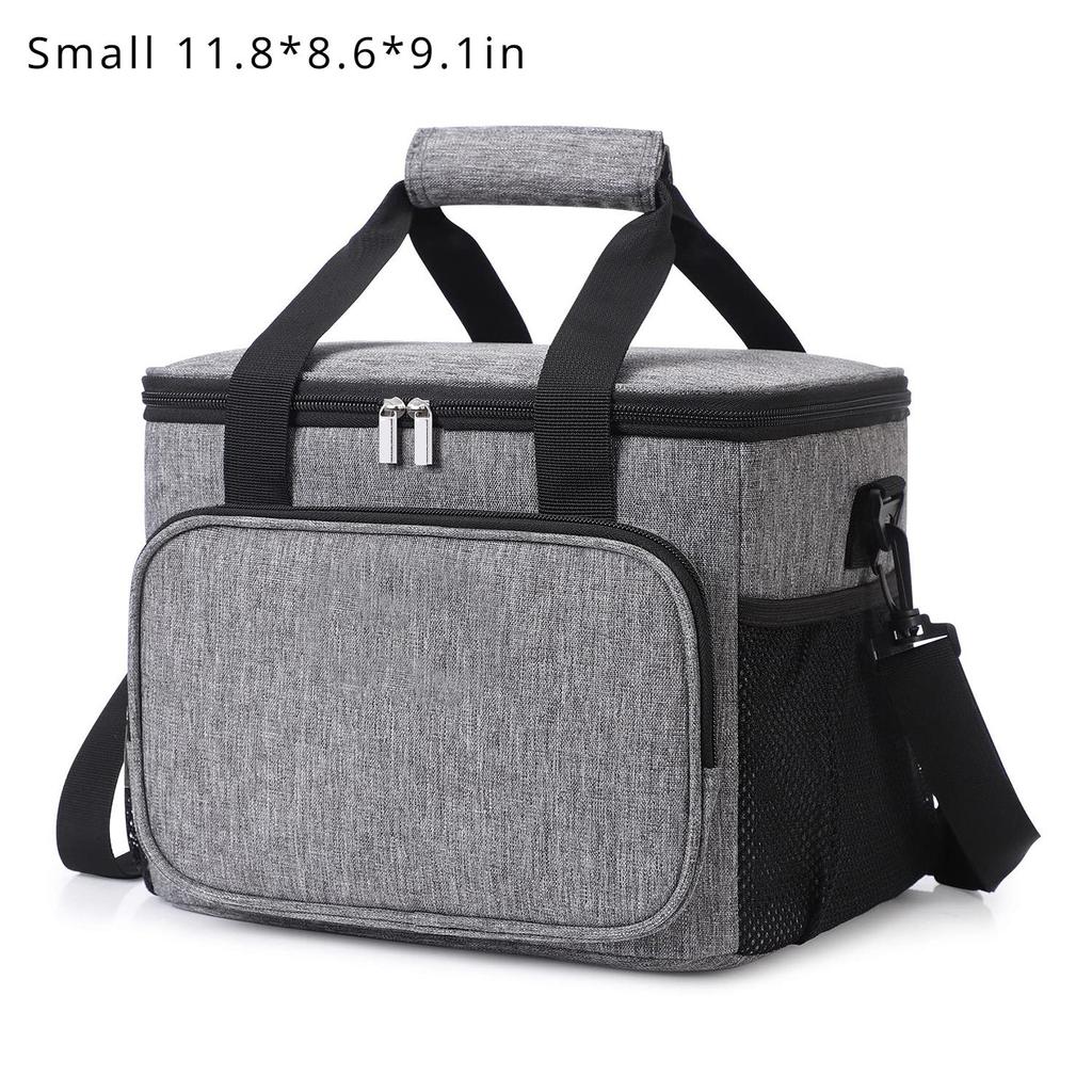 Isoliertasche mit großer Kapazität, Picknicktasche für den Außenbereich, 600D Kühltasche, Anti-Segler-Hebe-Eisbeutel
