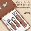 Xiaomi New Nail Set 4/6 Stainless Steel Splash Proof Nail Clippers Set Advanced Home Special Nail Clippers Nail Beauty Tool Set