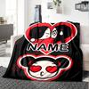 Customizable PUCCA1 Throw Blanket – Personalized Name, All-Season Cozy Snug Blanket, Machine Washable, Personalized Blanket