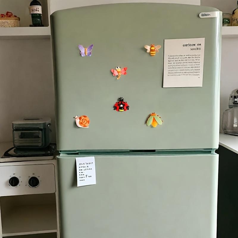 Set da 6 pezzi di mini magneti da frigorifero a forma di insetto simulato, simpatici magneti da frigorifero, adatti per frigoriferi di casa, armadietti e lavastoviglie