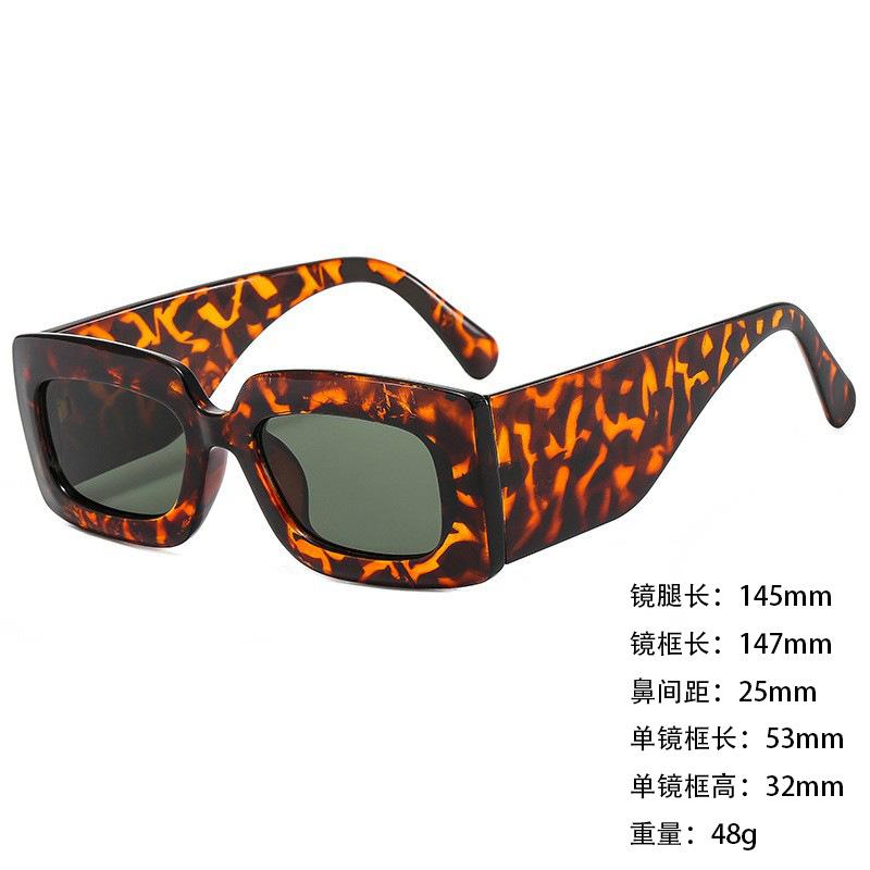 Foreign Trade Sunglasses Wide Legs Big Frame Vgo88 Men'S And Women'S Jelly Color Personalized Uv400 Sunglasses