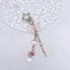 Sweet Star Heart Bowknot Charm Pendant Chain Phone Strap Pocket Keychain Strap Hangings Decoration for Key Bag Purse