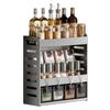 Kitchen Shelf No-Punch Multi-Layer Countertop Wall-Mounted Spice Bottle & Jar Organiser