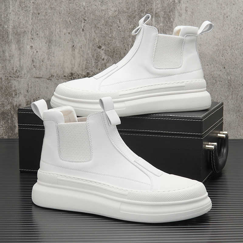 Fashion Winter New Fashion Ankle Boots Designer Men's All Match High Tops Causal Shoes Flats Moccasins Walking Sneakers Zapatos Hombre