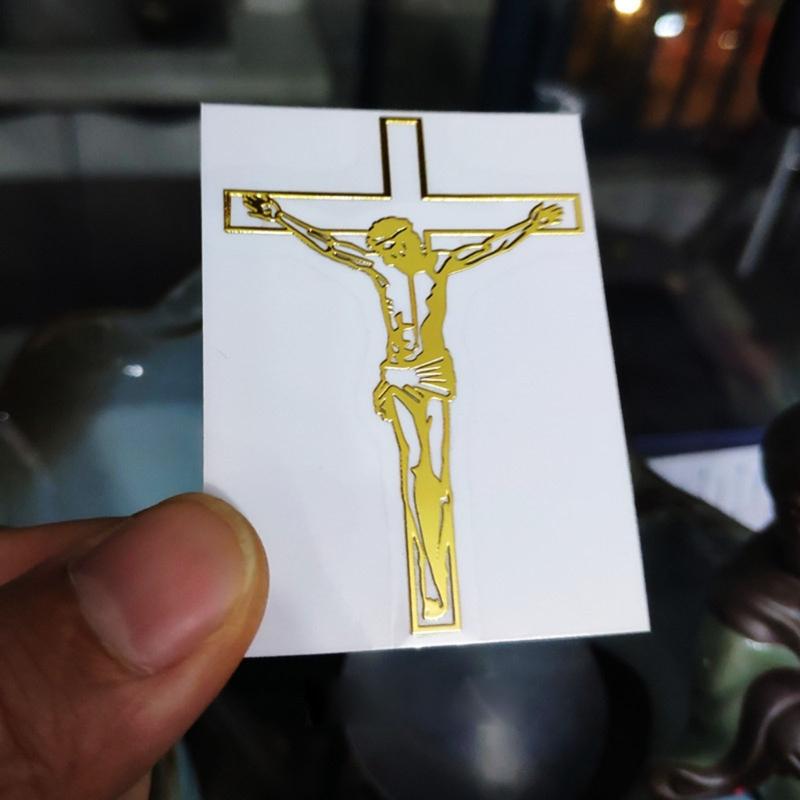 5 listů Pouzdro na telefon Zlatá nálepka Křížový vzor Třpytivá kovová nálepka Výplň z epoxidové pryskyřice Dekorativní nálepka Snadné použití