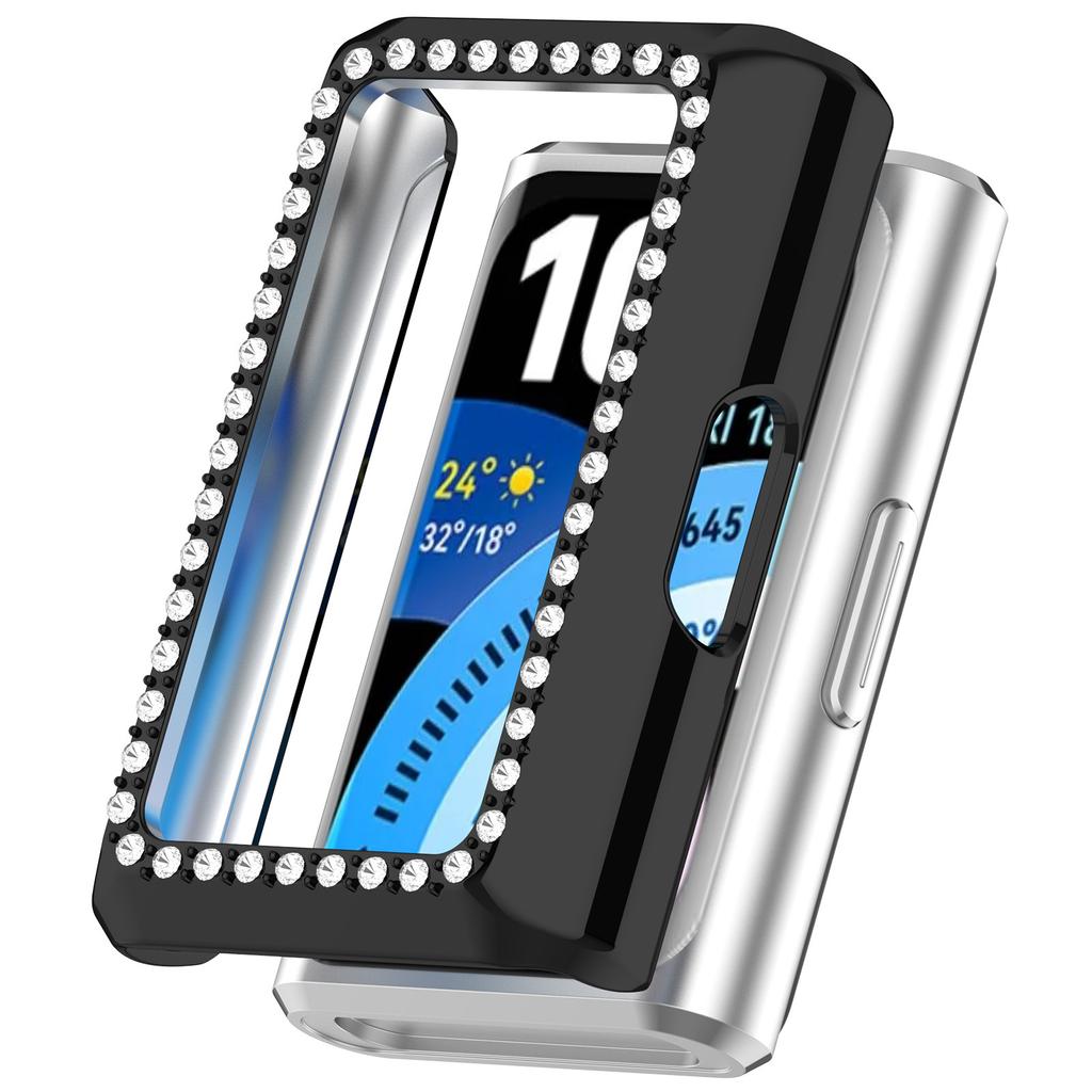 Diamond Case For HUAWEI Band 11 Accessories All-Around Hard Hollow PC Bumper Frame shell Cover for huawei smart band 11Pro Cases