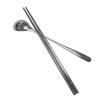 LuFengLai 304 Stainless Steel 6-Compartment Meal Tray Set with Bowl, Chopsticks, Spoon (5 Sets)