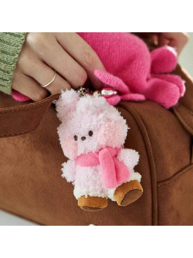 BT21 KPOP BOOTS Mini Scarf Snow Boots Keychain Pendant Love Bag Hanger Decoration Fan High Quality Gift Birthday High Quality Gift Couple High