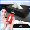 1pcs Car Tissue Box Holder Armrest Box Storage Case Emblem For Opel Astra H G J Insignia Mokka Zafira Corsa Vectra B C D