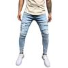 Přímý prodej Trendy prané džíny Pánské roztrhané Street Ruffian Pěkné kalhoty