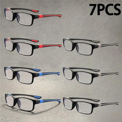 1 7-Piece Reading Glasses for Computer Driving Daily Use Perfect for Seniors Professionals with Clear Vision