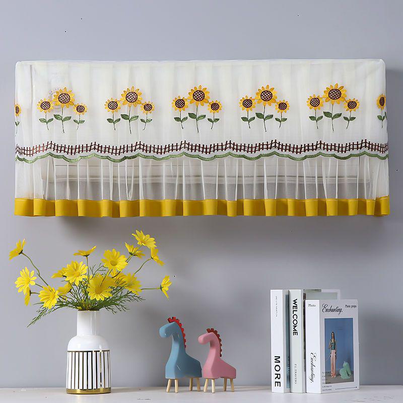 Universal Wall-Mounted Air Conditioner Dust Cover, Fits 1P and 1.5P Units, Easy Installation Without Removal