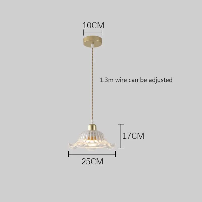 Nowoczesne Proste wysokiej jakości Restauracyjne Szklane Lampy Wiszące kolor miedziany Dekor Salon/jadalnia Oprawy Oświetleniowe Gabinet Sypialnia