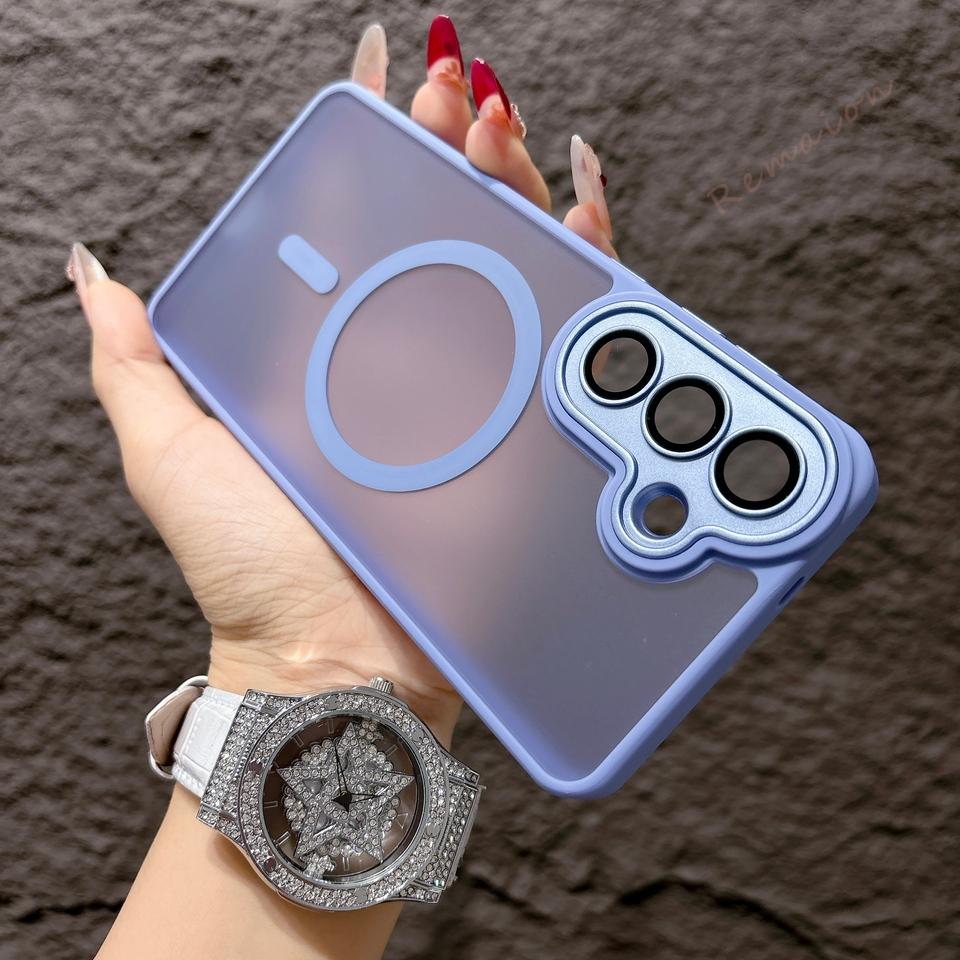 S26 Magnetic Phone Case for Samsung Galaxy S26 S23 S24 S25 FE Ultra EDGE A17 A56 A36 A16 A26 Magsafe Charge Protector Cover