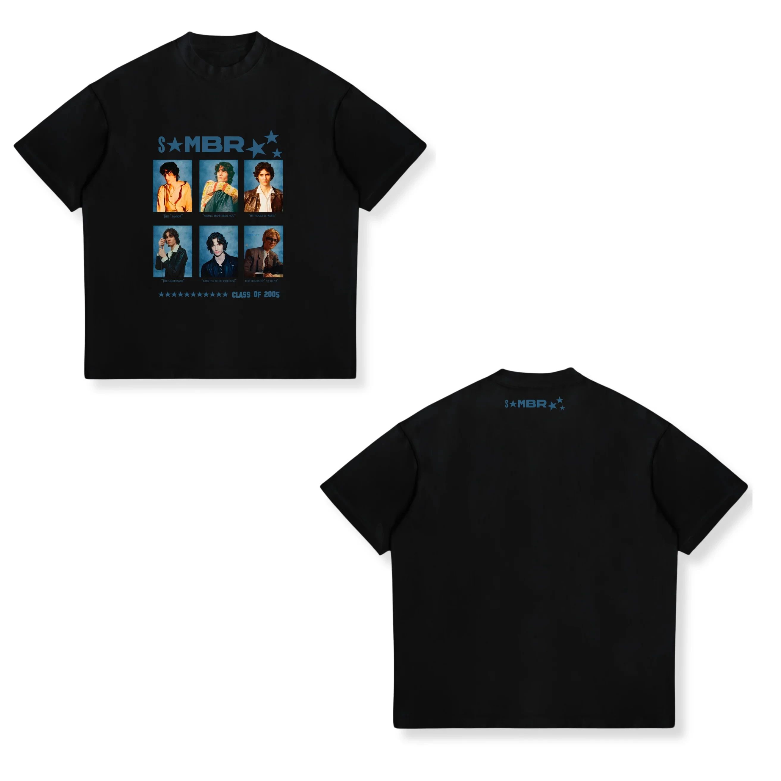 Y2k Fashion Clothing Sombr TShirt Sombr World Tour Music Bootleg Fan TShirt Print O Neck Casual Loose Streetwear Unisex S